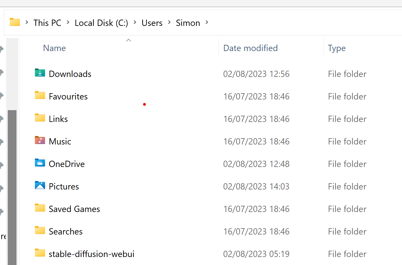 Locating Stable Diffusion Folder Windows