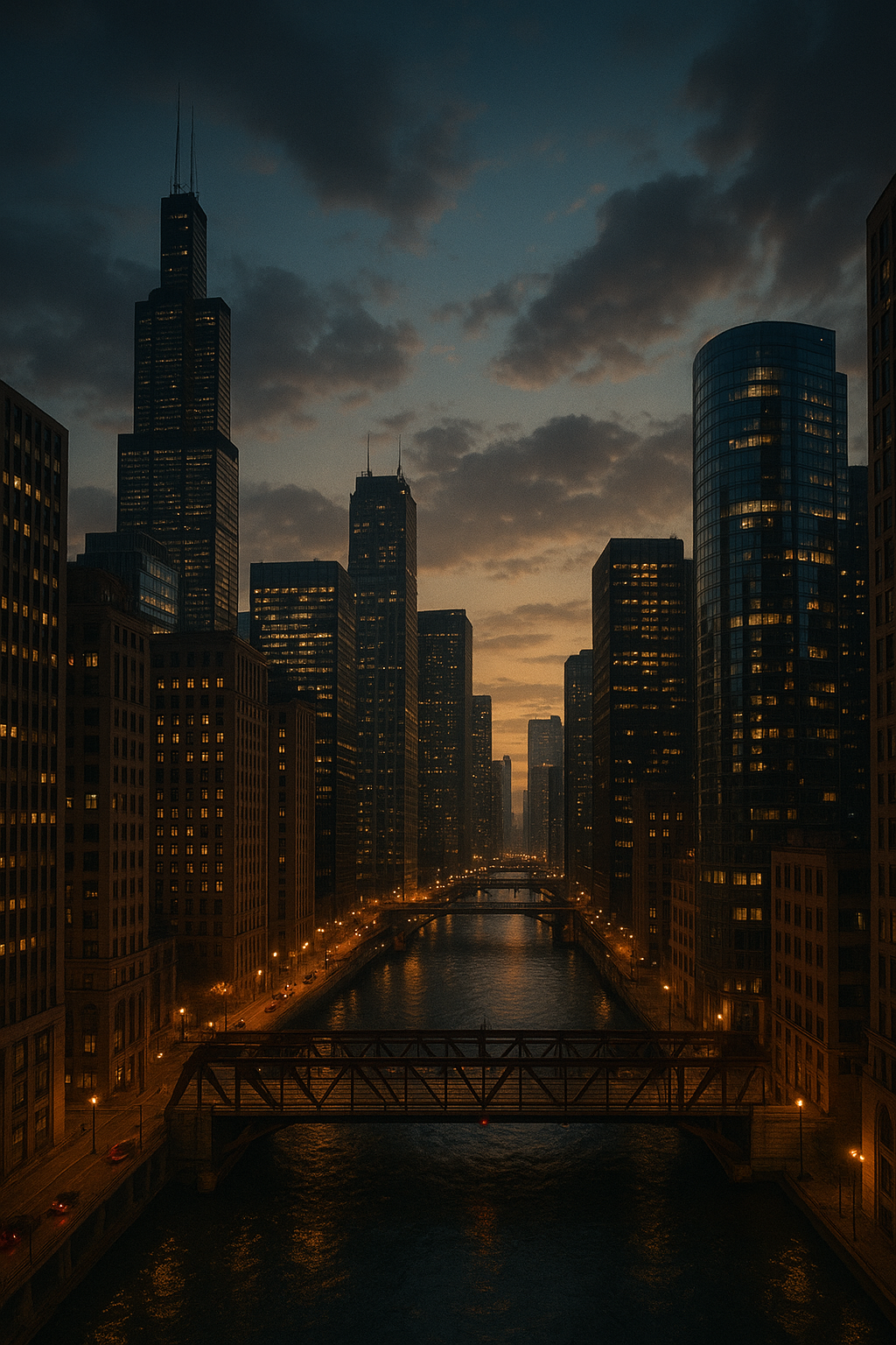 Cinematic cityscape example