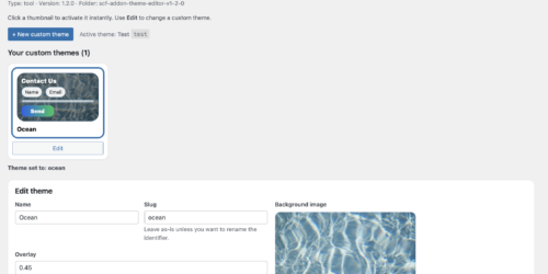 Theme Creator for Simon's Simple Contact Form