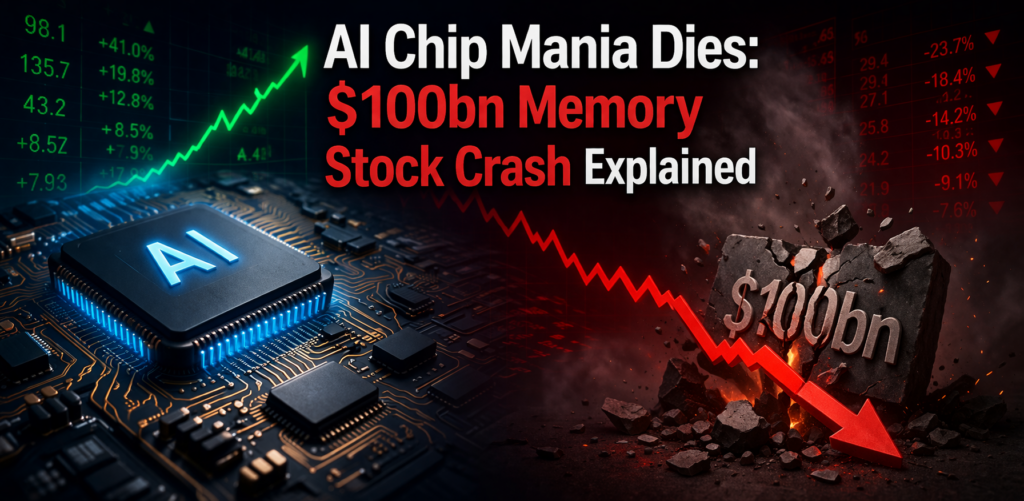 AI Chip Mania Dies- $100bn Memory Stock Crash Explained